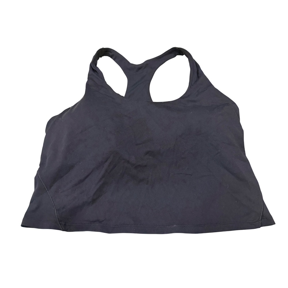CALIA by Carrie Underwood Black Racerback Keyhole Crop Tank Top WAX17368 women L